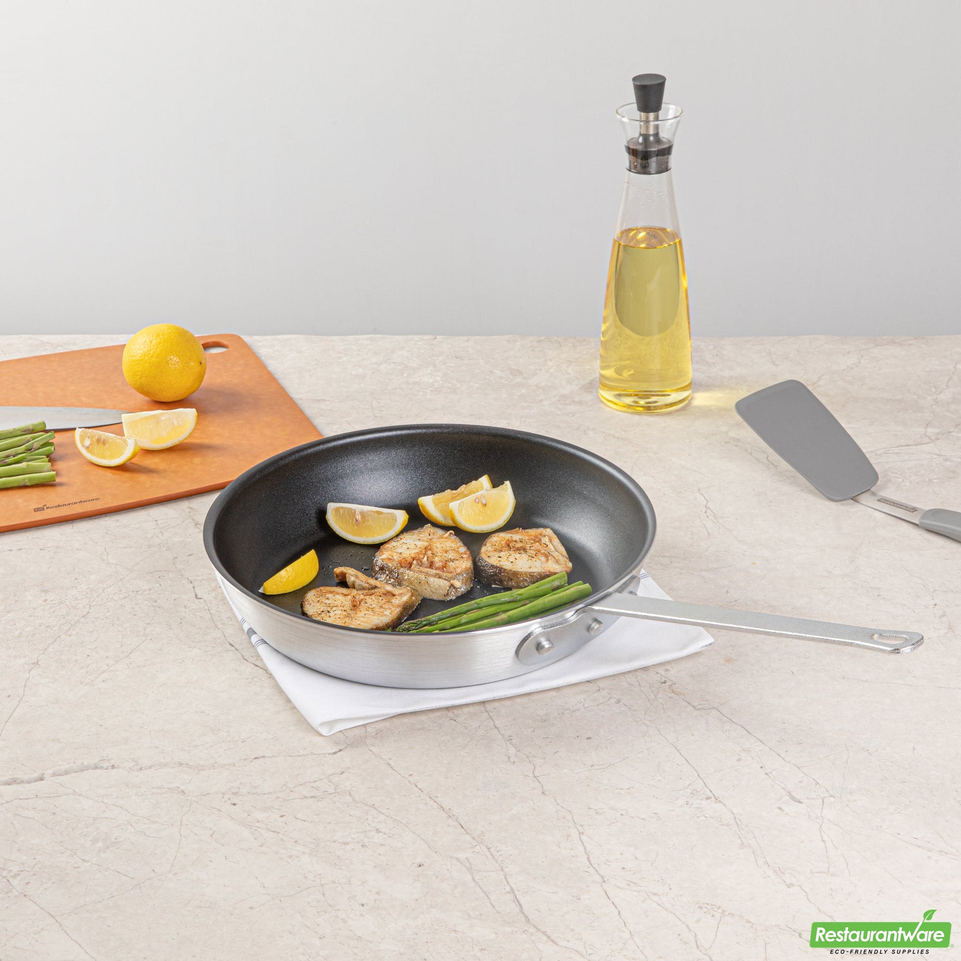 Wholesale Restaurantware Aluminum 12 Fry Pan - Non-Stick- Bulk