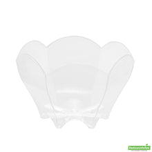 Wholesale Restaurantware 2 Oz Clear Plastic Flower Cup - 2.8" X 2.5" X 1.7"- Bulk