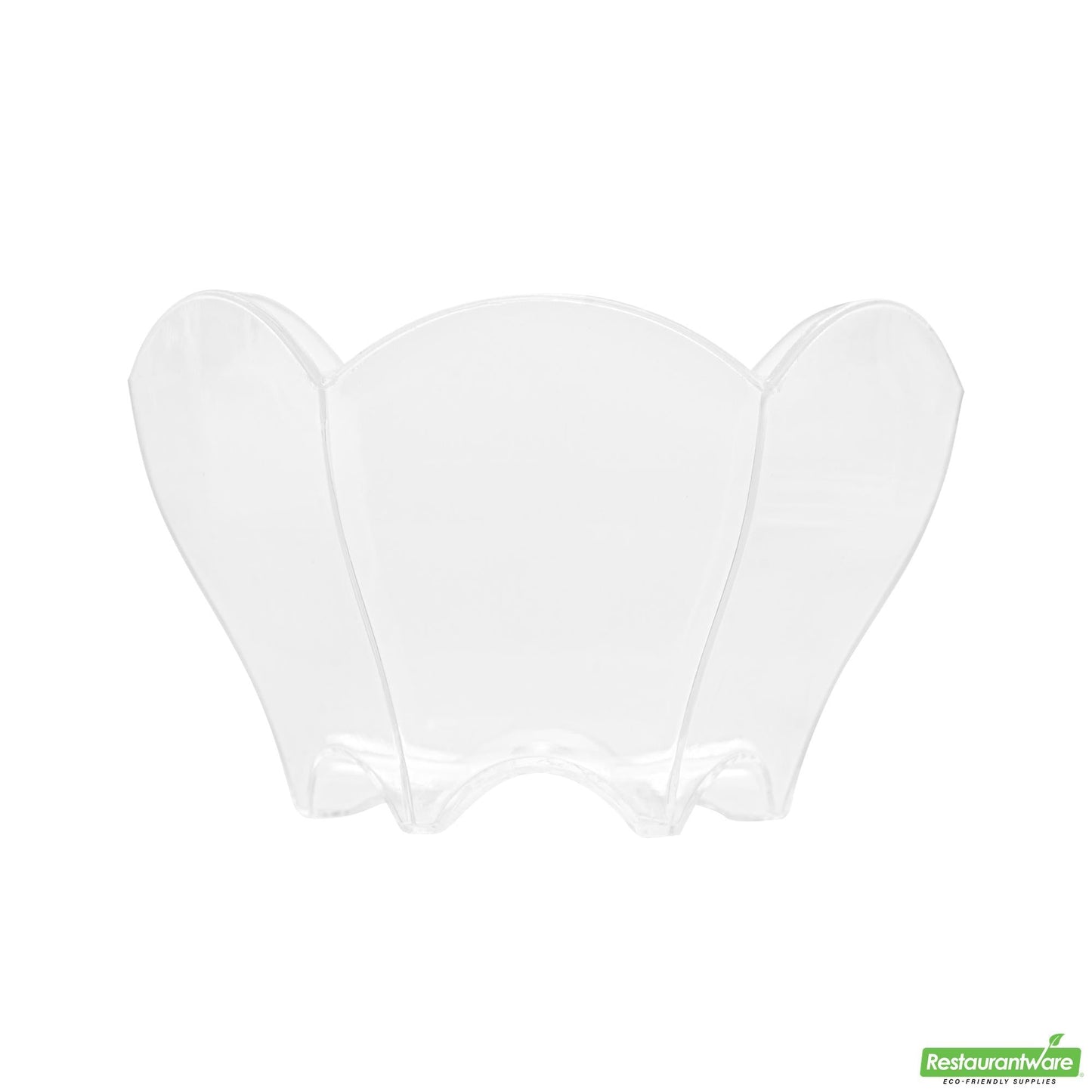 Wholesale Restaurantware 2 Oz Clear Plastic Flower Cup - 2.8" X 2.5" X 1.7"- Bulk