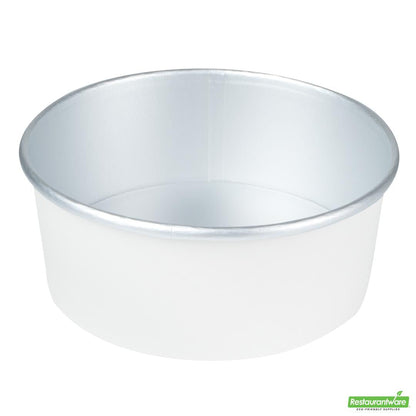 Wholesale Restaurantware 37 Oz White Paper Take Out Container - with Foil Interior- Bulk