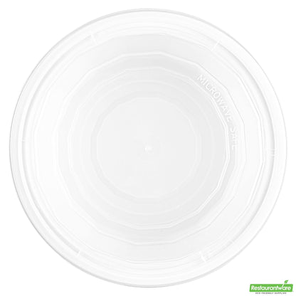 Wholesale Restaurantware 32 Oz Round White Plastic to Go Box - with Clear Lid, Microwavable- Bulk