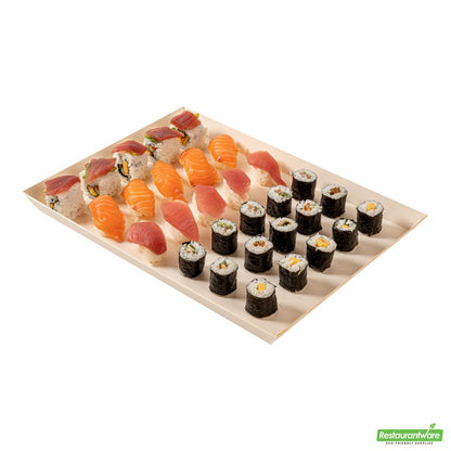 Wholesale Restaurantware Rectangle Poplar Plates- Bulk