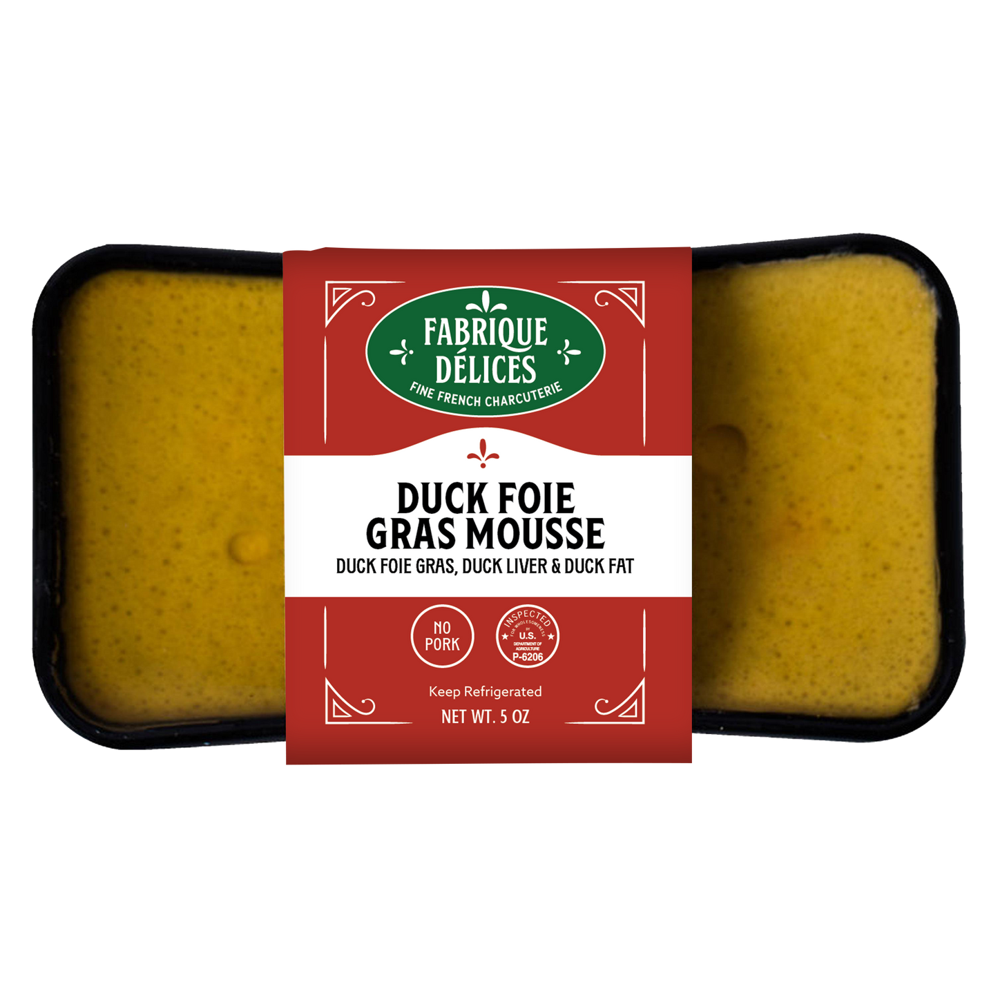 Wholesale Fabrique Delices Duck Mousse Pate Foie Gras 5oz- Bulk