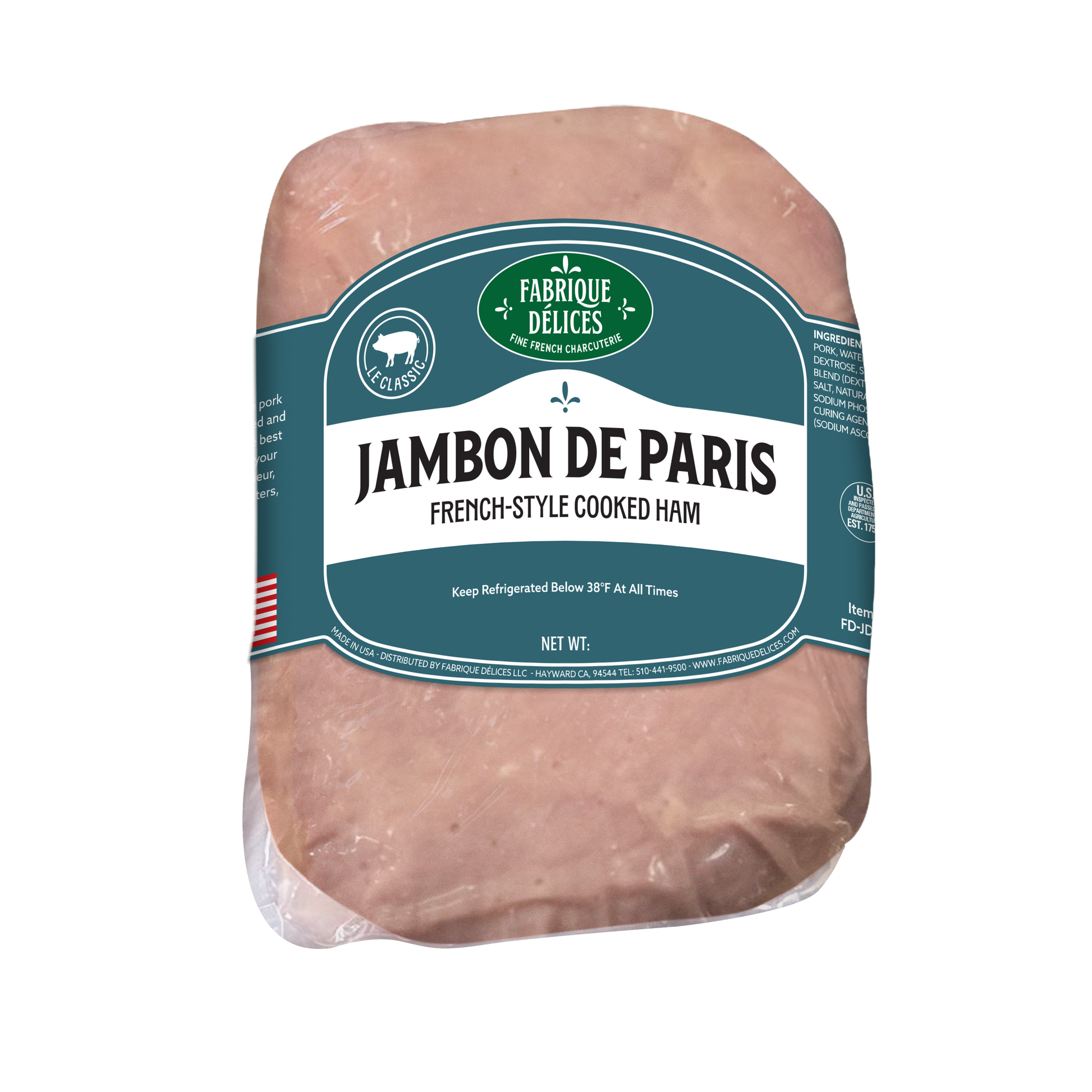 Wholesale Fabrique Delices Jambon De Paris Le Classic 10lb- Bulk