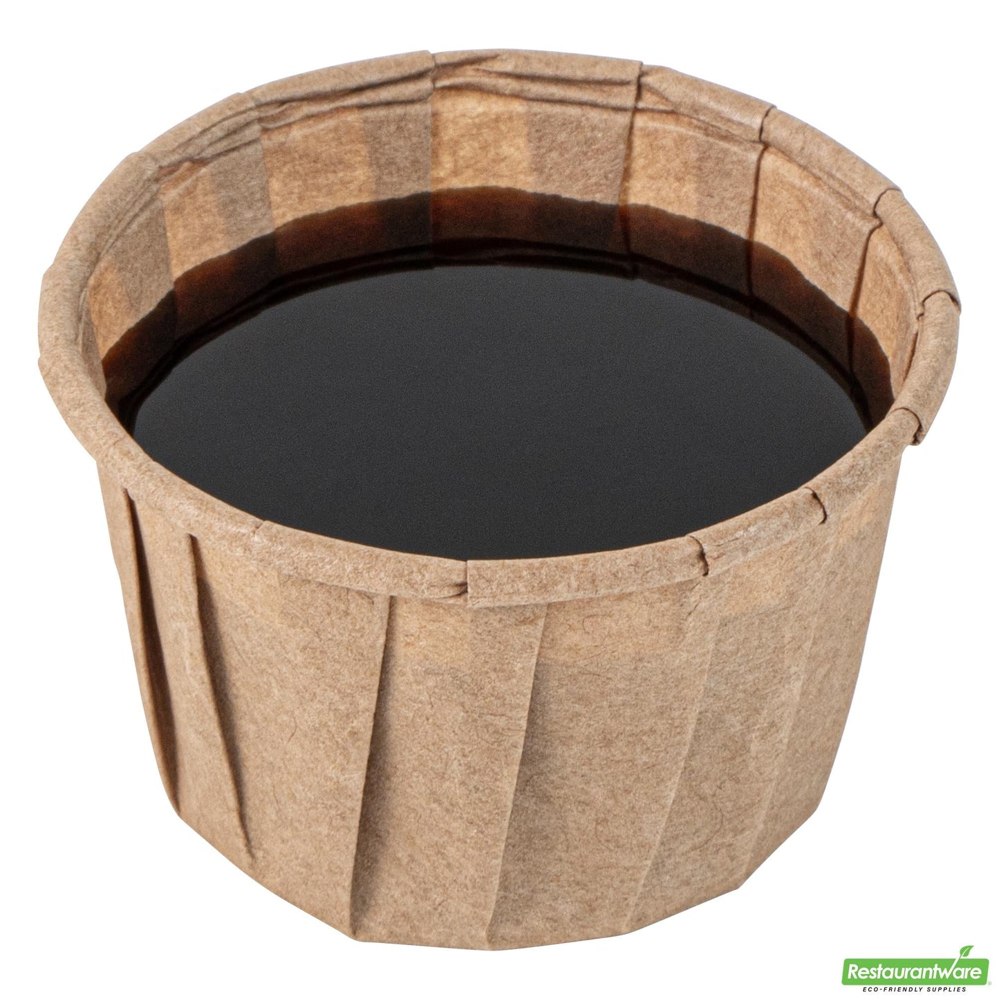 Wholesale Restaurantware 1.5 Oz Kraft Paper Portion Cup - Compostable - 2" X 2" X 1.2"- Bulk