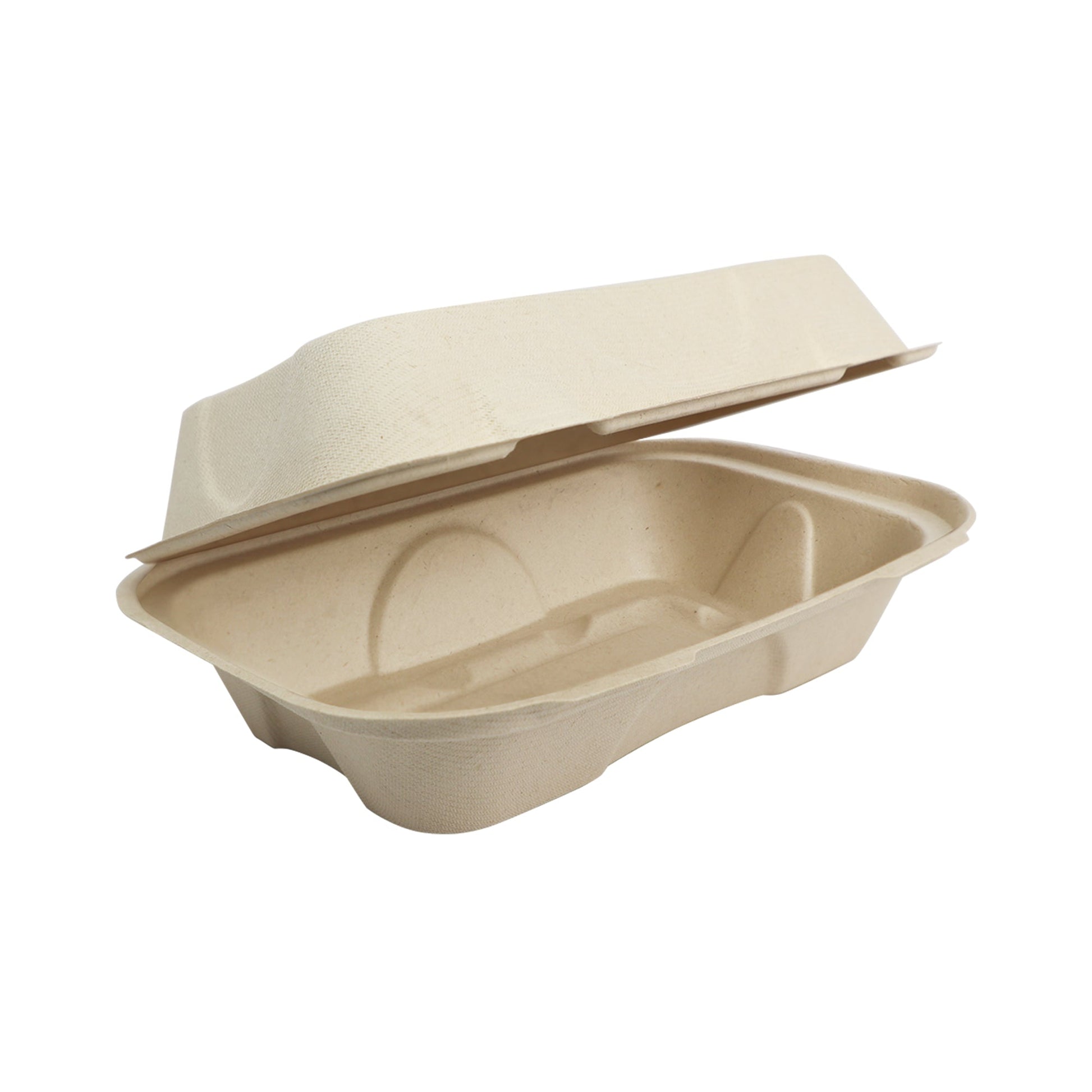Wholesale World Centric Fiber Hoagie Box 9" X 6" X 3"- Bulk