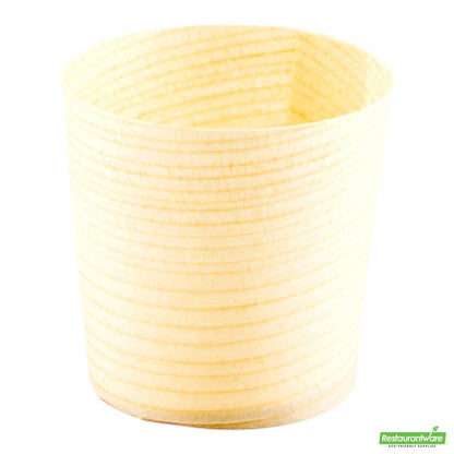 Wholesale Restaurantware Bundle: 200 1 Oz Natural Shaved Pinewood Mini Cups and 200 Mini Spoons- Bulk