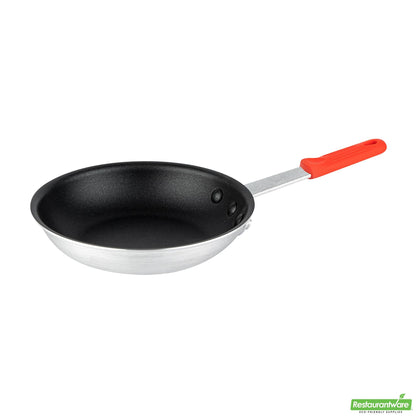 Wholesale Restaurantware Bundle: 1 Aluminum 8 Non-Stick Fry Pan and 1 Red Sleeve- Bulk