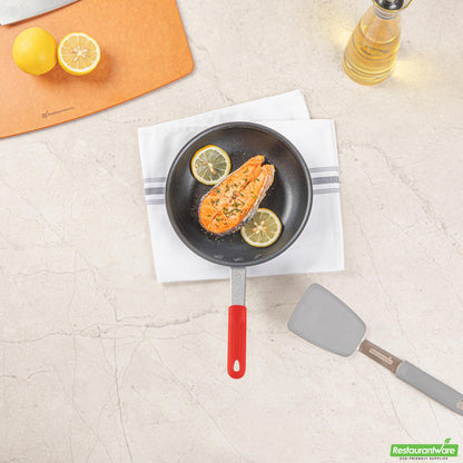 Wholesale Restaurantware Bundle: 1 Aluminum 9 Non-Stick Fry Pan and 1 Red Sleeve- Bulk