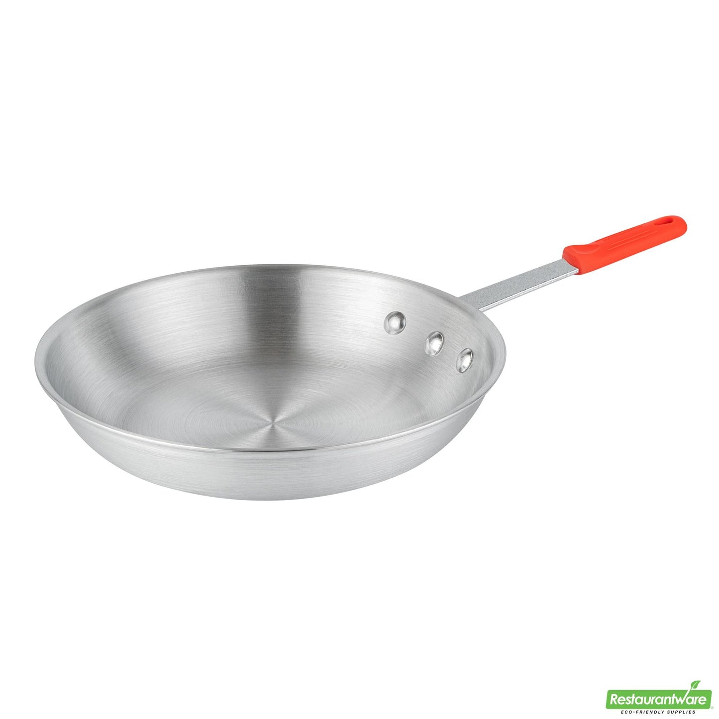 Wholesale Restaurantware Bundle: 1 Aluminum 10 Fry Pan and 1 Red Sleeve- Bulk