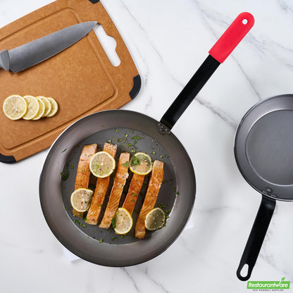 Wholesale Restaurantware Bundle: 6 Carbon Steel 13 Non-Stick Fry Pans and 6 Sleeves- Bulk