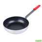 Wholesale Restaurantware Bundle: 6 Aluminum 11 Induction Ready Fry Pans and 6 Red Sleeves- Bulk