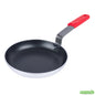 Wholesale Restaurantware Bundle: 6 Aluminum 9 Induction Ready Fry Pans and 6 Red Sleeves- Bulk