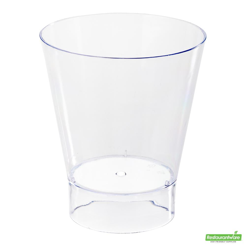Wholesale Restaurantware Bundle: 100 7 Oz Round Clear Large Parfait Glass and 100 Silver 4 Spoons- Bulk