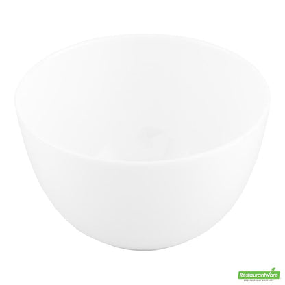 Wholesale Restaurantware Bundle: 100 4 Oz Round White Bodega Cups and 100 Silver 4 Spoons- Bulk