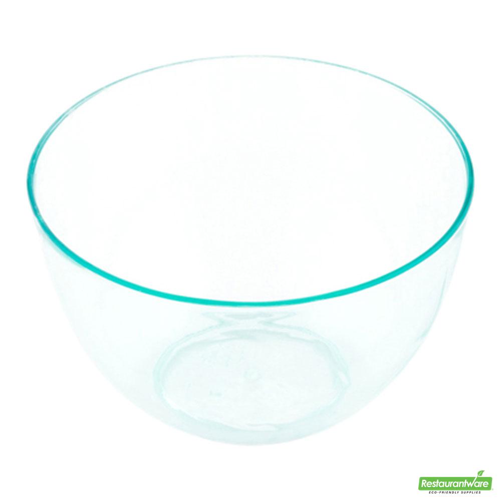 Wholesale Restaurantware Bundle: 100 4 Oz Round Seagreen Bodega Cups and 100 Silver 4 Spoons- Bulk