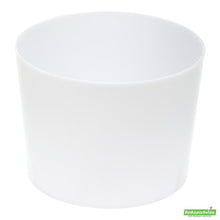 Wholesale Restaurantware Bundle: 100 6 Oz Round White Cylindro Cups and 100 Silver 4 Spoons- Bulk