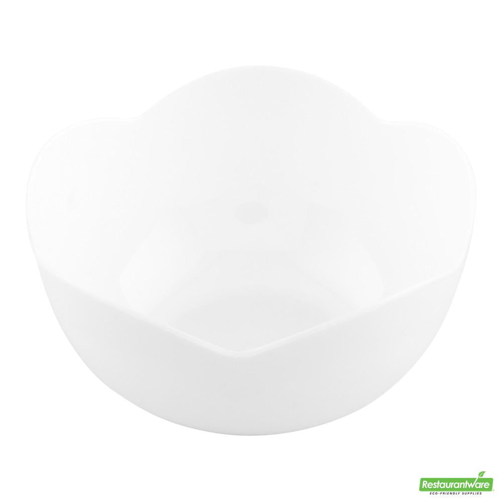 Wholesale Restaurantware Bundle: 100 2 Oz Round White Le Fleur Cups and 100 Silver 4 Spoons- Bulk