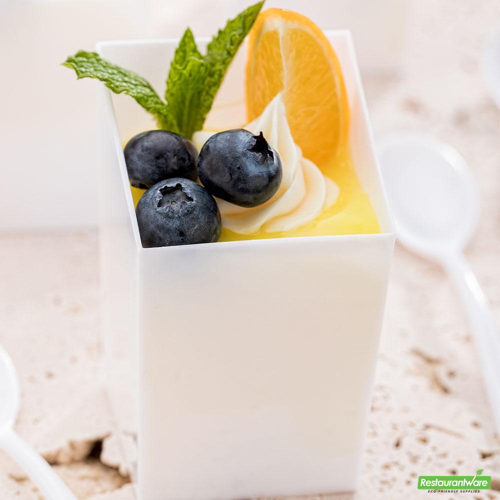 Wholesale Restaurantware Cup Plstc Sq 3oz W/frk 4 S- Bulk