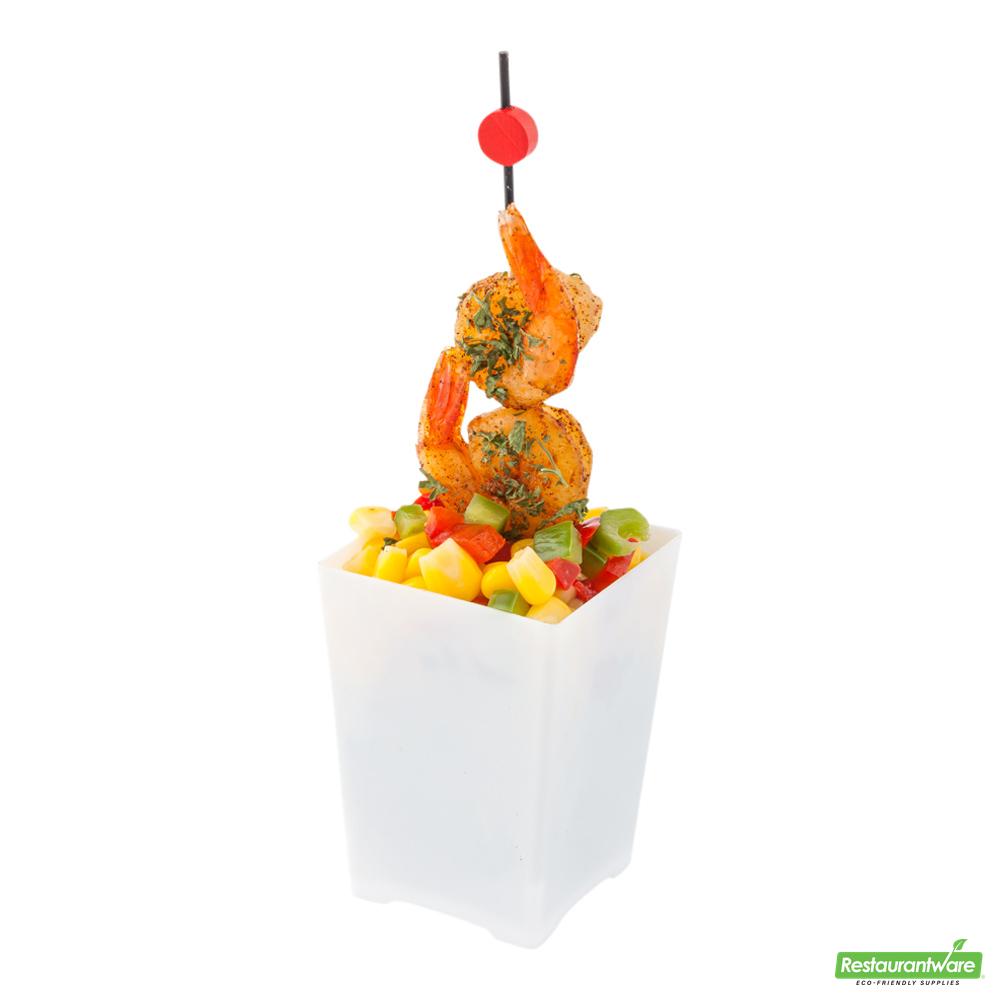 Wholesale Restaurantware Cup Plstc Sq 4oz W/frk 4 S- Bulk