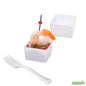 Wholesale Restaurantware Cup Plstc Sq 2oz W/frk 4 S- Bulk