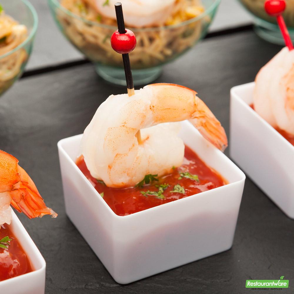 Wholesale Restaurantware Cup Plstc Sq 2oz W/frk 4 S- Bulk