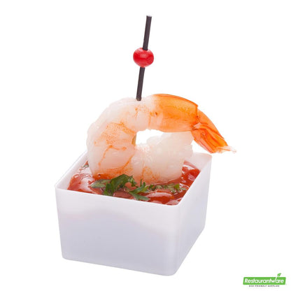 Wholesale Restaurantware Cup Plstc Sq 2oz W/frk 4 S- Bulk