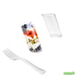 Wholesale Restaurantware Cup Plstc Rd 3oz C/frk 4 S- Bulk