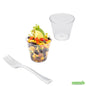 Wholesale Restaurantware Cup Plstc Rd 4oz C/frk 4 S- Bulk