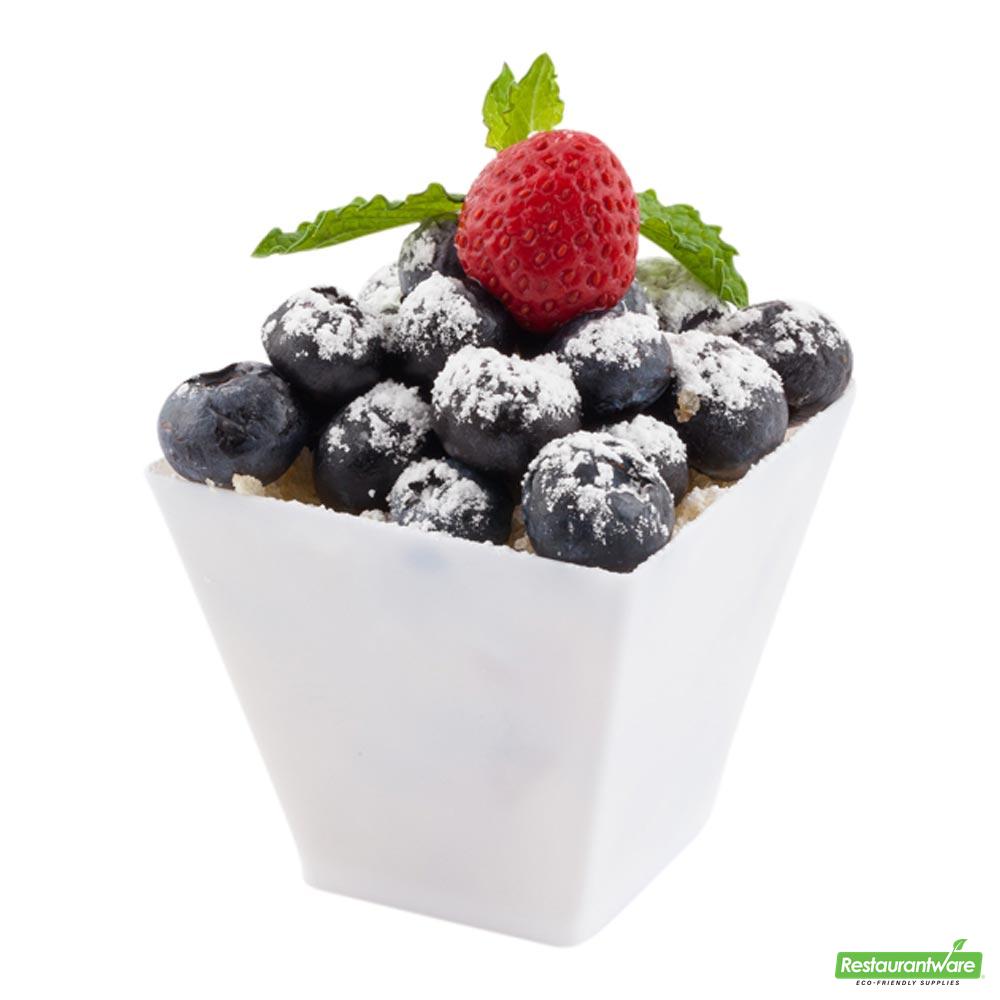 Wholesale Restaurantware Cup Plstc Sq 2oz W/spn 4 S- Bulk