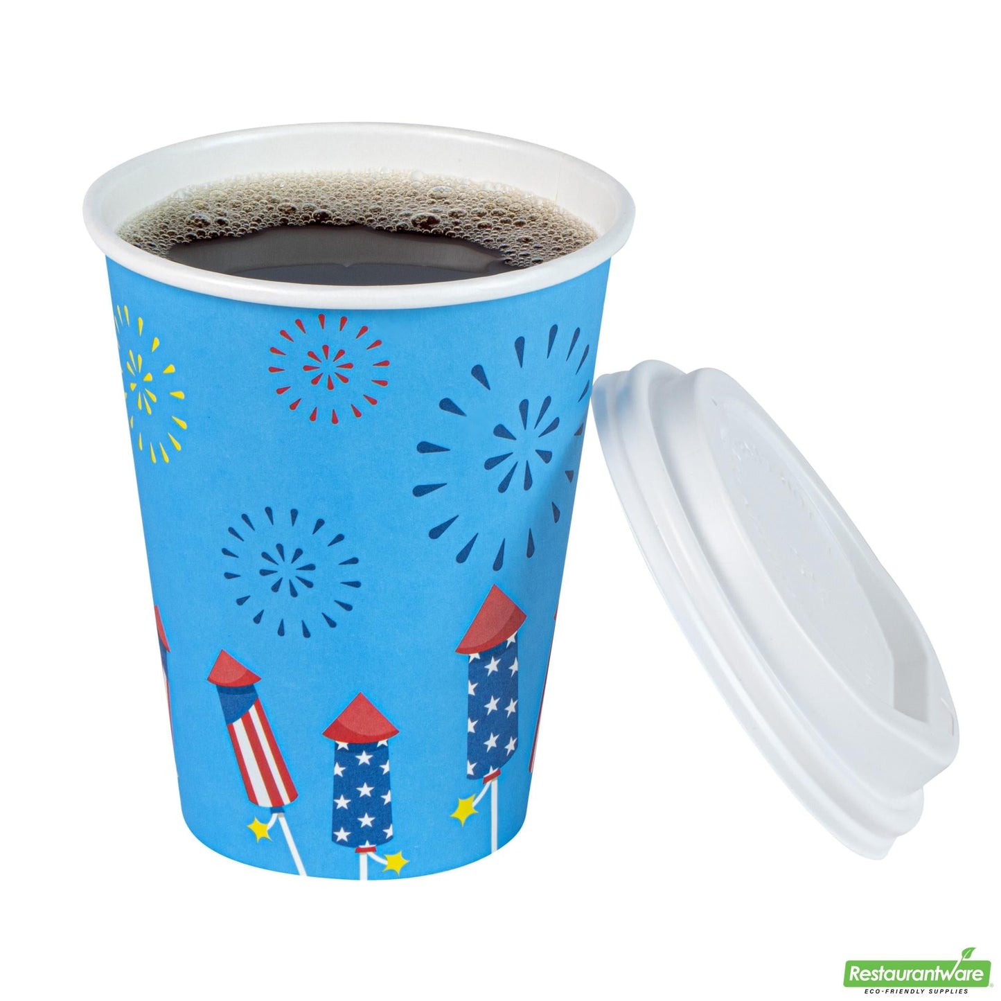 Wholesale Restaurantware Cup Cff Ppr 12oz 4th F Jly- Bulk