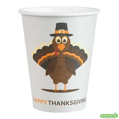 Wholesale Restaurantware Cup Cff Ppr 12oz Hpy Thnksgvng- Bulk