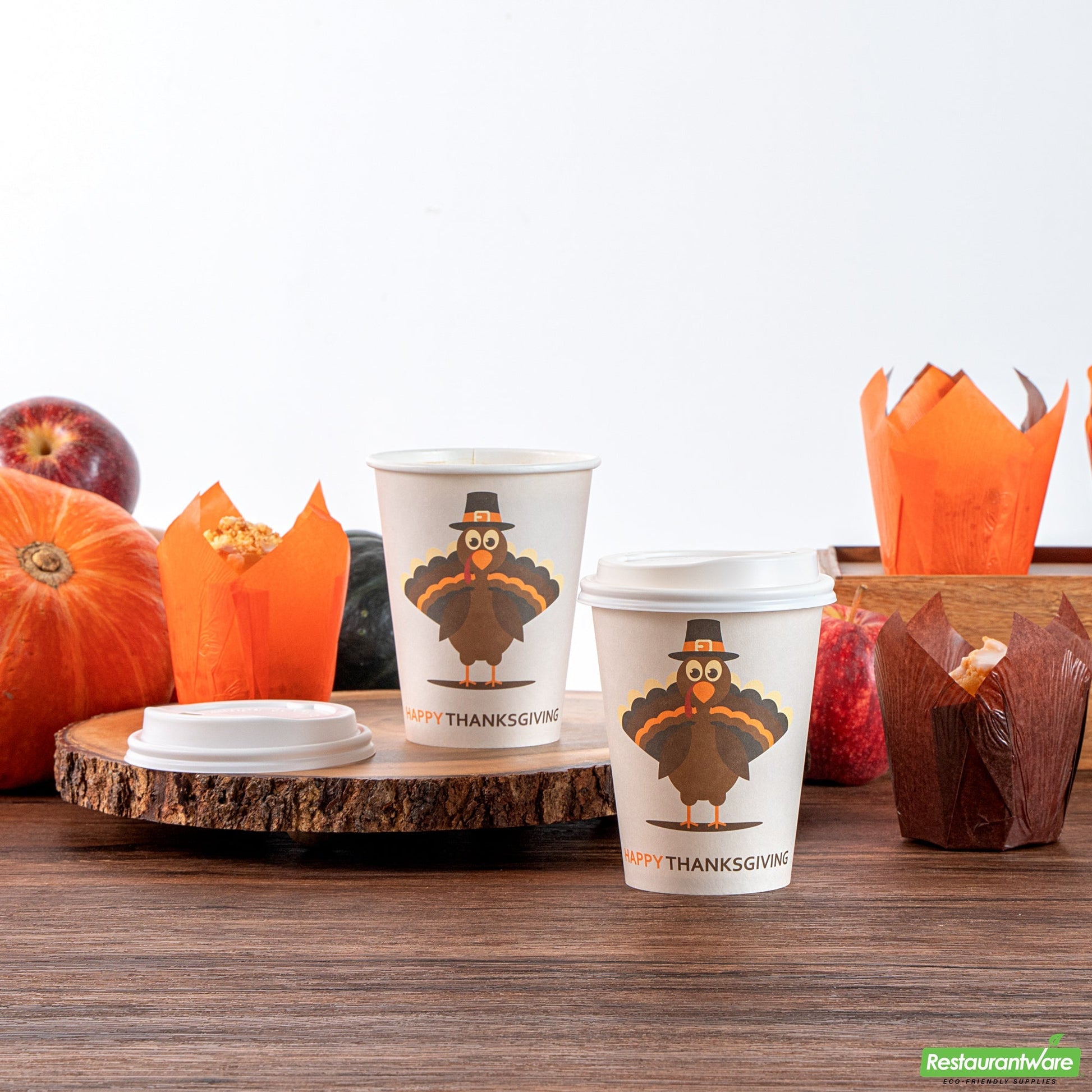 Wholesale Restaurantware Cup Cff Ppr 12oz Hpy Thnksgvng- Bulk