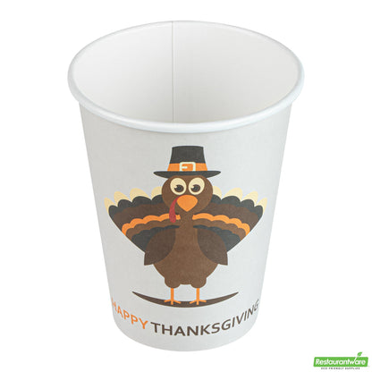 Wholesale Restaurantware Cup Cff Ppr 12oz Hpy Thnksgvng- Bulk