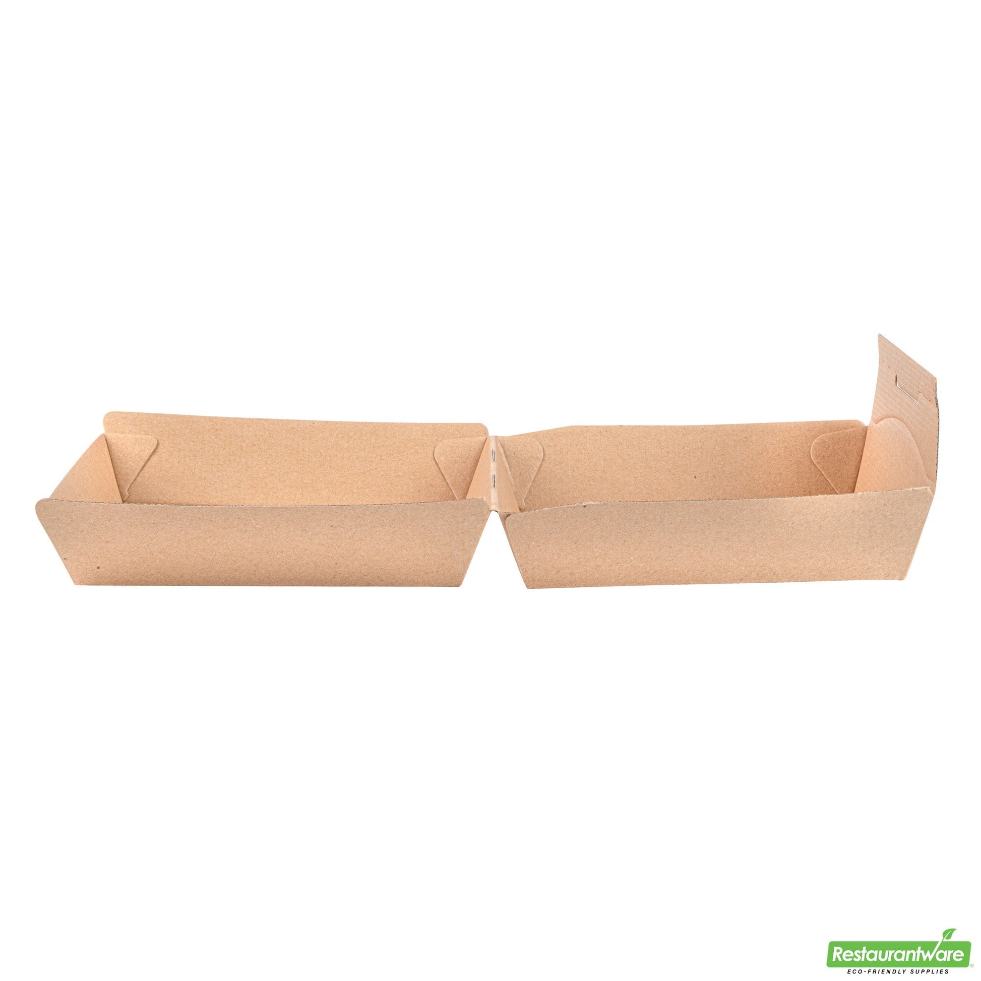Wholesale Restaurantware Bio Tek Square Kraft Paper Corrugated Clamshell Container - 5 1/2" X 5 1/2" X 2 3/4" - 100 Count Box- Bulk