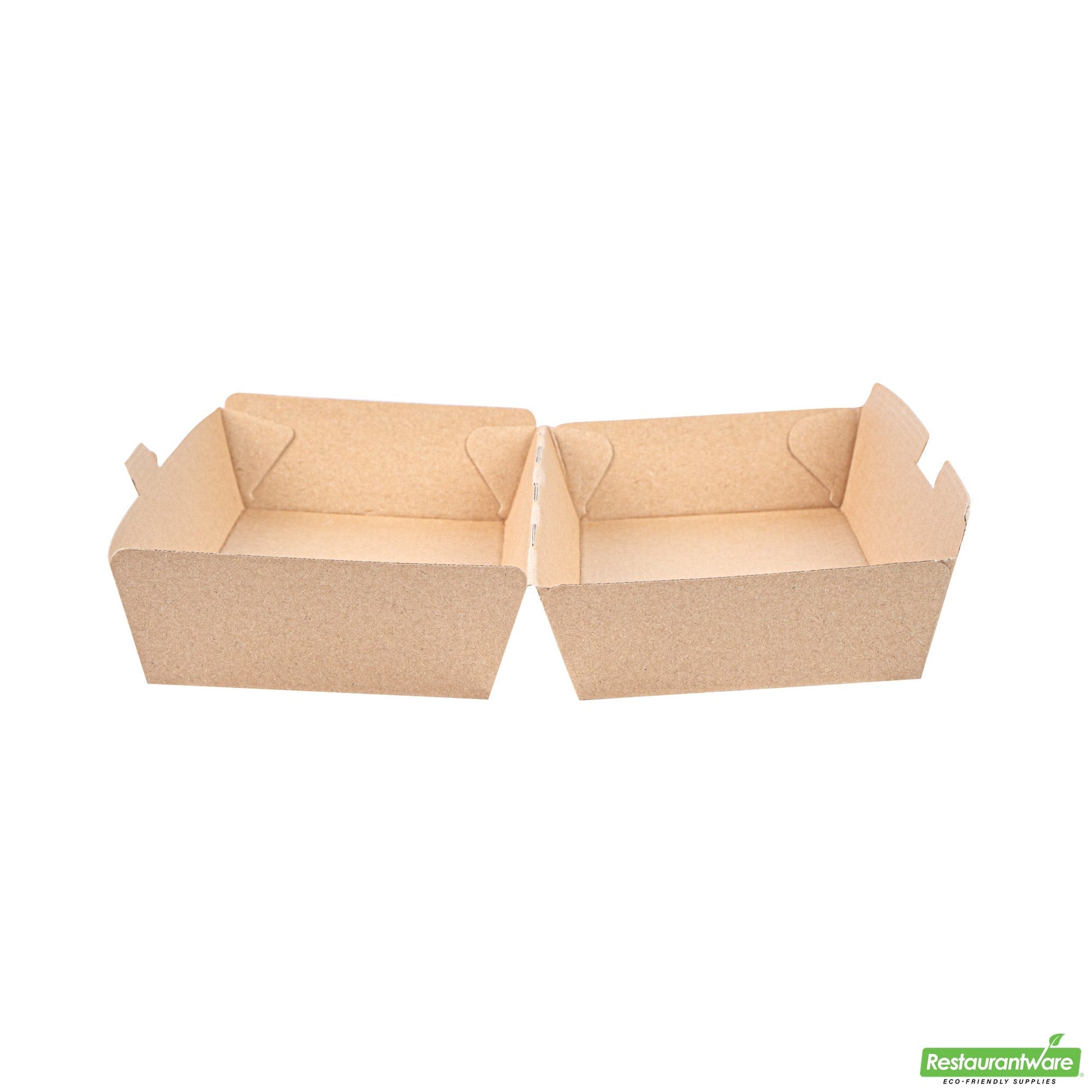 Wholesale Restaurantware Bio Tek Rectangle Kraft Paper Corrugated Clamshell Container - 11 1/4" X 3 1/2" X 2 3/4" - 100 Count Box- Bulk