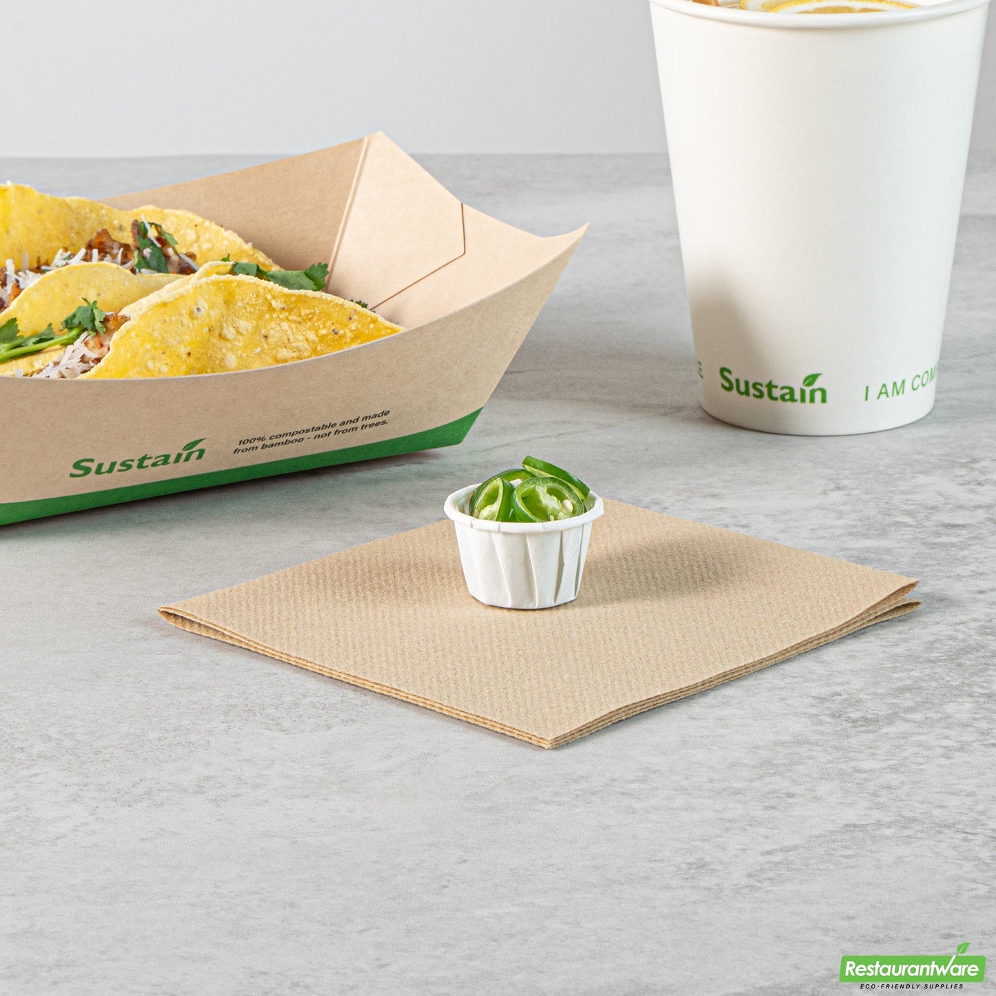 Wholesale Restaurantware Cup Prtn Ppr 0.5 Oz W Cmpstbl- Bulk