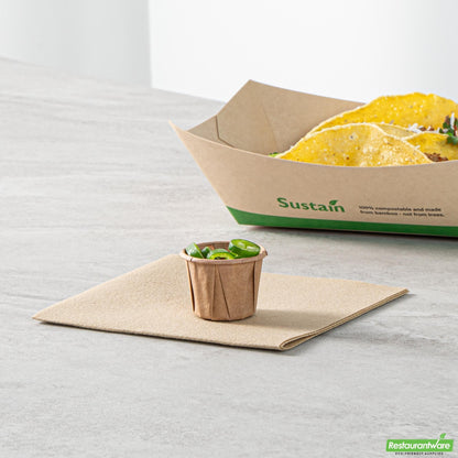 Wholesale Restaurantware Sustain 0.75 Oz Kraft Paper Portion Cup - Compostable - 100 Count Box- Bulk
