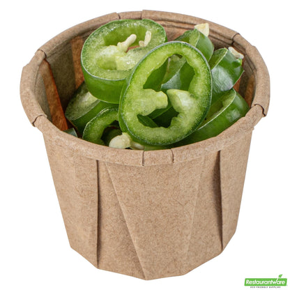 Wholesale Restaurantware Sustain 0.75 Oz Kraft Paper Portion Cup - Compostable - 100 Count Box- Bulk
