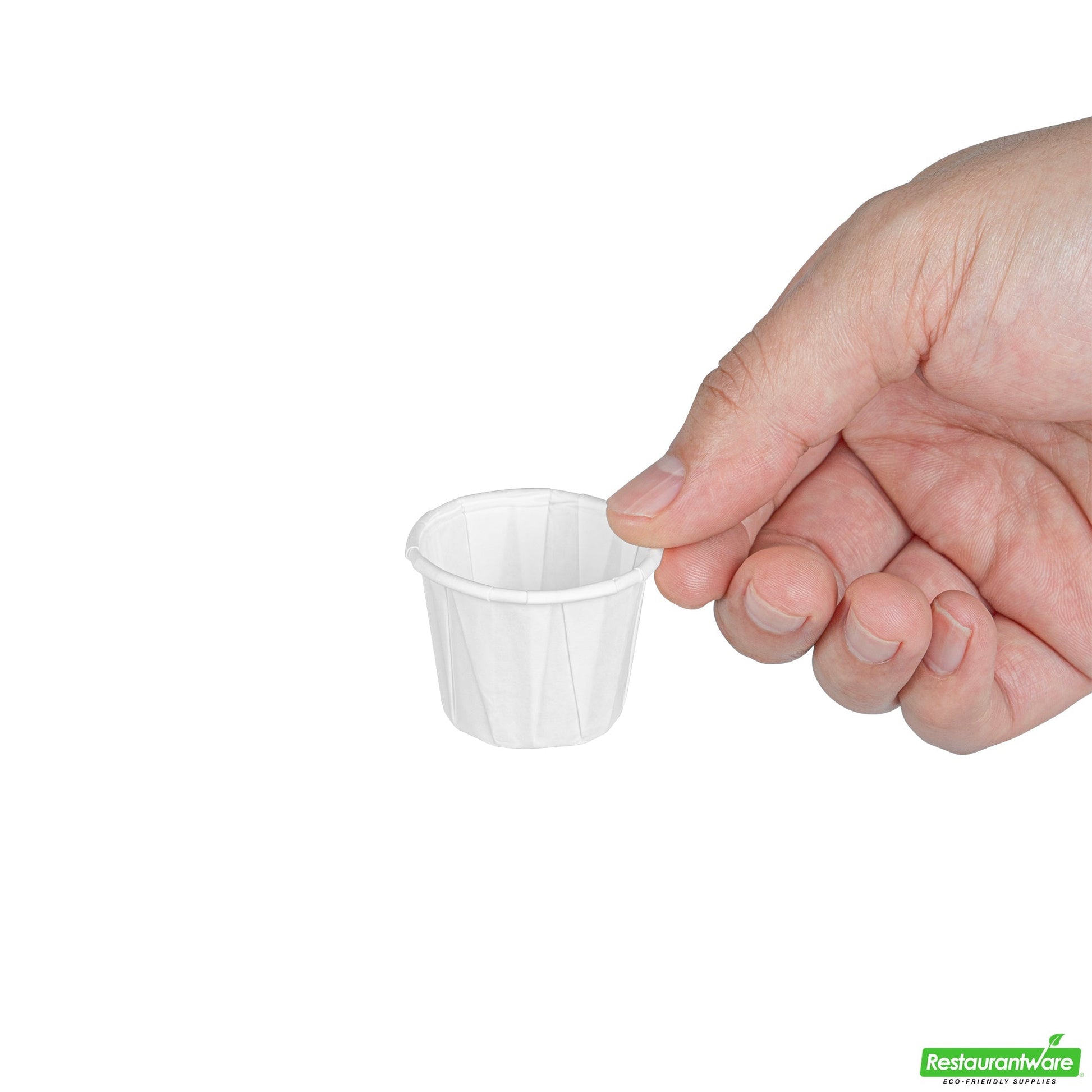 Wholesale Restaurantware Sustain 0.75 Oz White Paper Portion Cup - Compostable - 2000 Count Box- Bulk