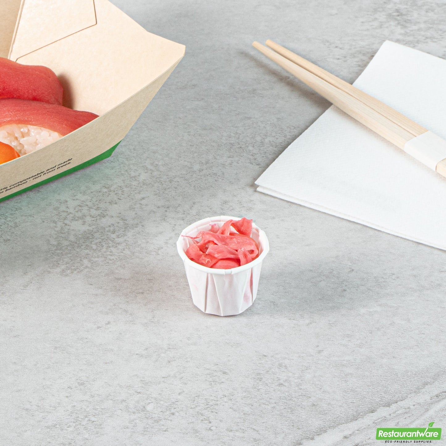 Wholesale Restaurantware Sustain 0.75 Oz White Paper Portion Cup - Compostable - 2000 Count Box- Bulk