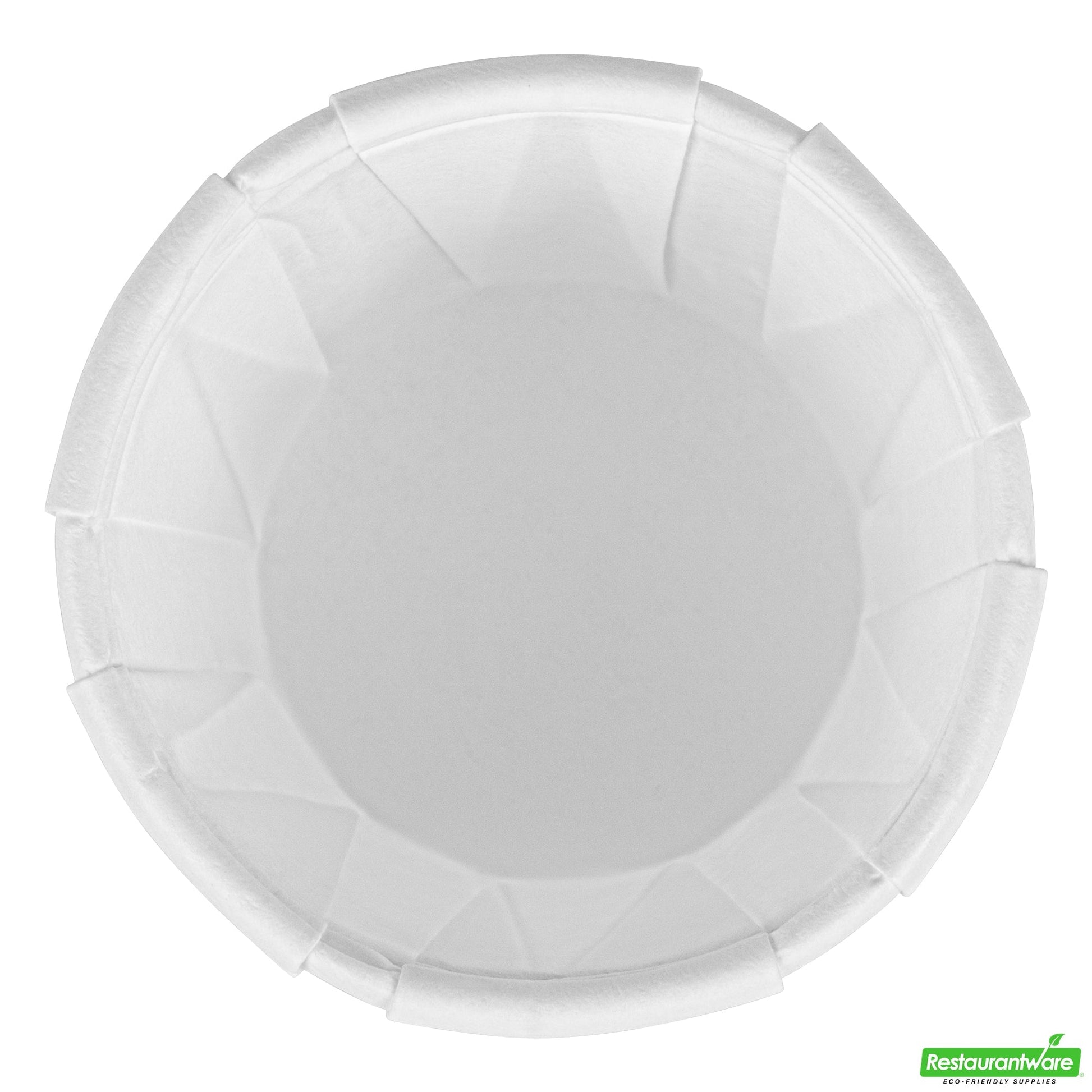 Wholesale Restaurantware Sustain 0.75 Oz White Paper Portion Cup - Compostable - 2000 Count Box- Bulk
