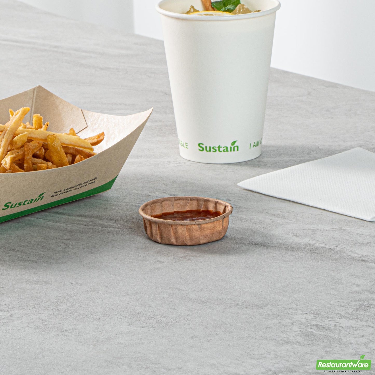 Wholesale Restaurantware Cup Prtn Ppr 1 Oz K Cmptbl Sqt- Bulk