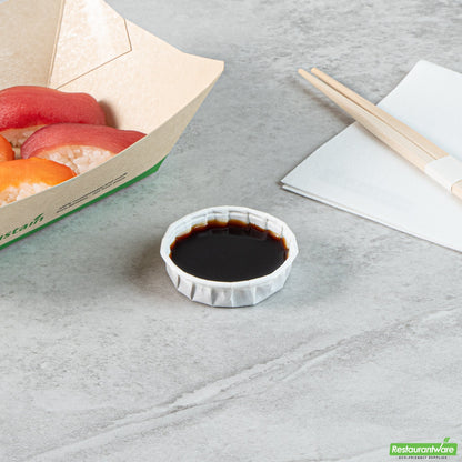 Wholesale Restaurantware Cup Prtn Ppr 1oz W Cmpstbl Sqt- Bulk