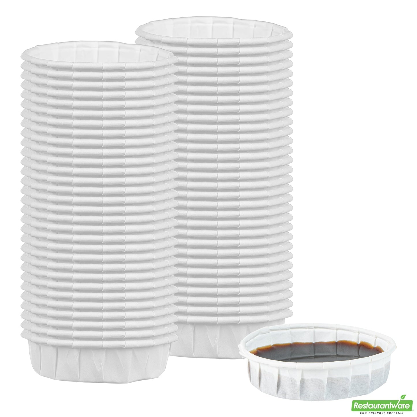 Wholesale Restaurantware Cup Prtn Ppr 1oz W Cmpstbl Sqt- Bulk