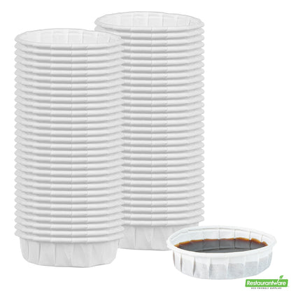 Wholesale Restaurantware Cup Prtn Ppr 1oz W Cmpstbl Sqt- Bulk