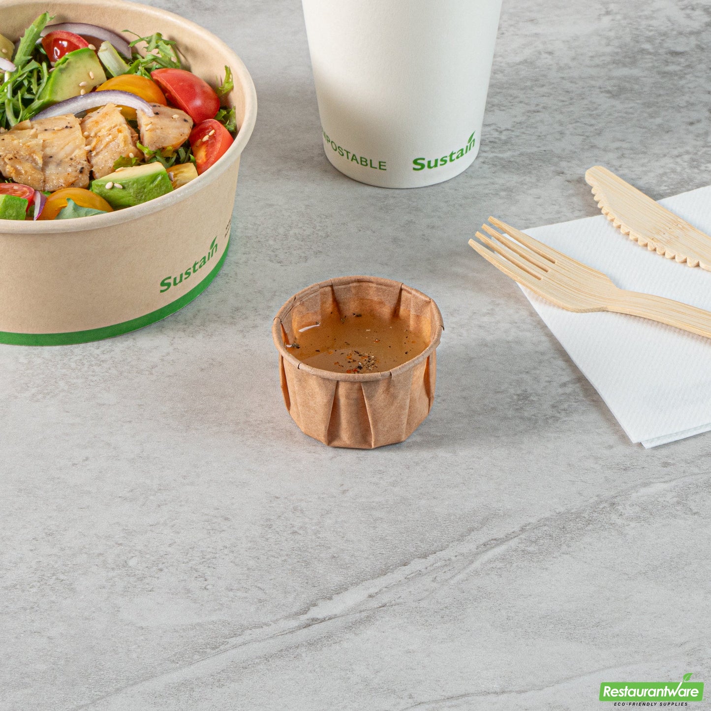 Wholesale Restaurantware Cup Prtn Ppr 2 Oz K Cmpstbl- Bulk