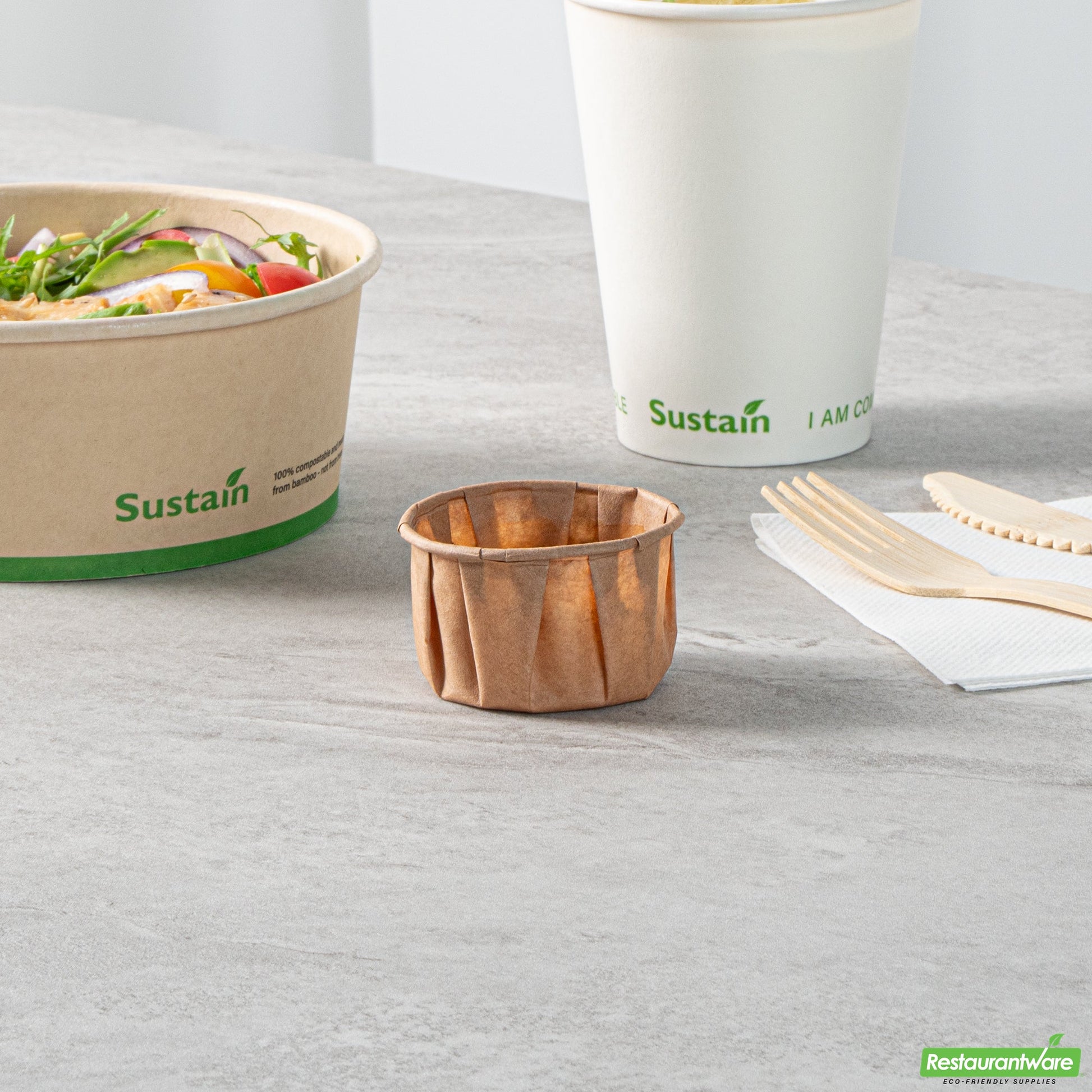 Wholesale Restaurantware Cup Prtn Ppr 2 Oz K Cmpstbl- Bulk