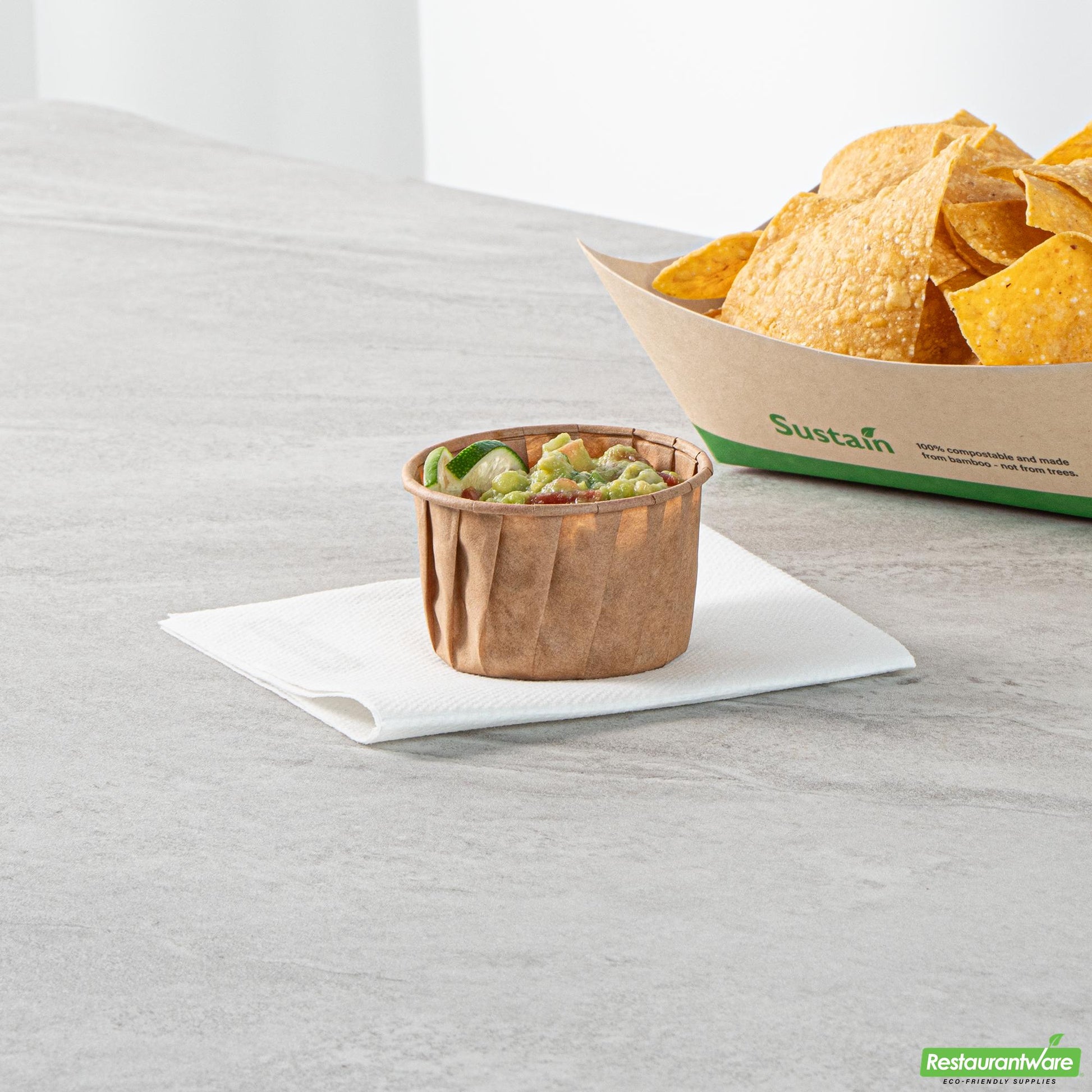 Wholesale Restaurantware Sustain 3.25 Oz Kraft Paper Portion Cup - Compostable - 2000 Count Box- Bulk