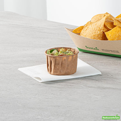 Wholesale Restaurantware Sustain 3.25 Oz Kraft Paper Portion Cup - Compostable - 2000 Count Box- Bulk